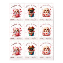 Niedliche Valentinerkarte für Kinder