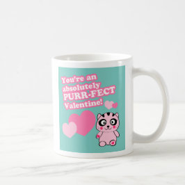 Niedliche Valentinerkatze Kaffeetasse