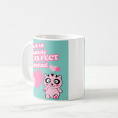 Niedliche Valentinerkatze Kaffeetasse (Vorderseite Links)