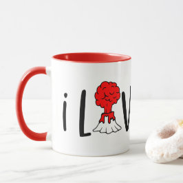 niedliche Valentinische Lavastraße Tasse