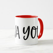 niedliche Valentinische Lavastraße Tasse (VorderseiteRechts)