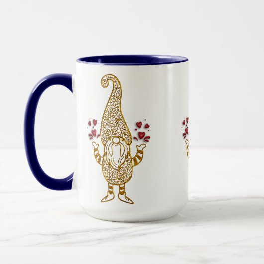 niedliche valentinische Tag Liebe gnome Umarmungen Tasse (Links)