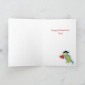 Niedliche Valentinkarte des Kindes Feiertagskarte (Innenseite)