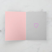 Niedliche Valentinkarte mit Katze Feiertagskarte (Innenseite)