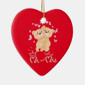 Niedliche Valentinpaare Keramik Keramik Ornament (Rechts)