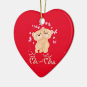 Niedliche Valentinpaare Keramik Ornament (Links)