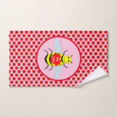 Niedliche Valentinstag-Biene Handtuch (Handtuch)