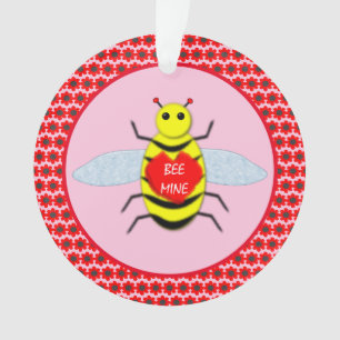 Niedliche Valentinstag-Biene Ornament
