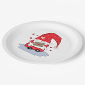 Niedliche Valentinstag Gnome Paper Teller (Schrägansicht)