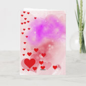 Niedliche Valentinstag-Karte Feiertagskarte (Rückseite)