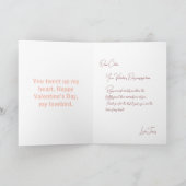 Niedliche Valentinstag-Karte Feiertagskarte (Innenseite)