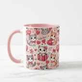 Niedliche Valentinstag Katze Tasse - Geschenk für  (Links)