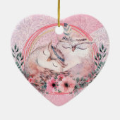 Niedliche Valentinstag Keramik Ornament (Hinten)