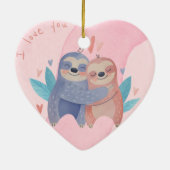 Niedliche Valentinstag Keramik Ornament (Hinten)