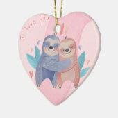 Niedliche Valentinstag Keramik Ornament (Links)