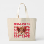 Niedliche Valentinstag-Liebe Jumbo Stoffbeutel (Rückseite)