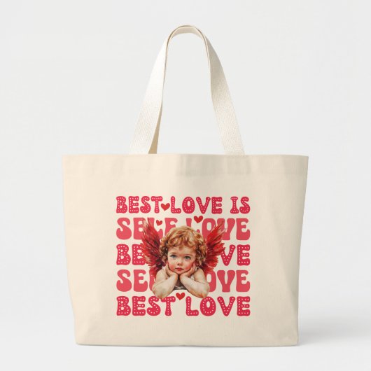 Niedliche Valentinstag-Liebe Jumbo Stoffbeutel (Vorne)