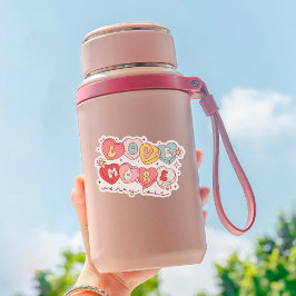 Niedliche Valentinstag Liebe mehr, Besorgnis wenig Aufkleber