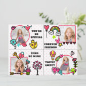 Niedliche Valentinstag Tageskarte Feiertagskarte (Stehend Vorderseite)