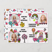 Niedliche Valentinstag Tageskarte Feiertagspostkarte (Vorne/Hinten)