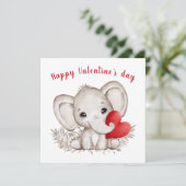 Niedliche Valentinstag-Tageskarte Karte (Stehend Vorderseite)