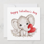 Niedliche Valentinstag-Tageskarte Karte (Vorderseite)