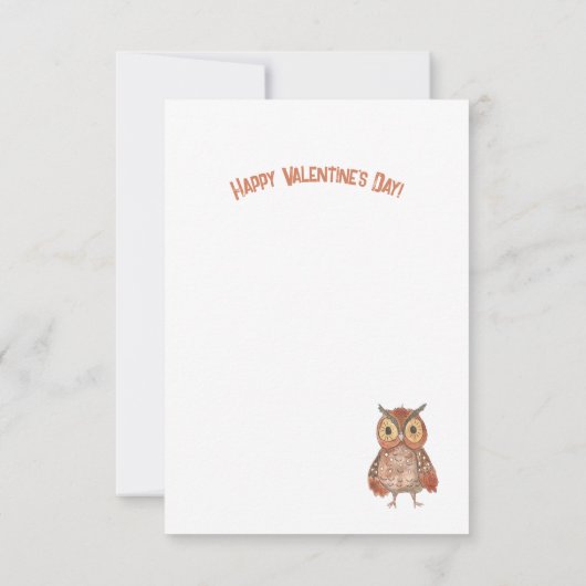 Niedliche Valentintagskarte (Rückseite)