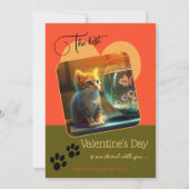 Niedliche Valentintagskarte (Rückseite)