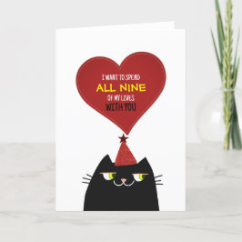 Niedliche Valentintagskarte des Roten Herzens Feiertagskarte