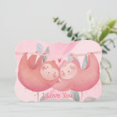 Niedliche Valentintagskarte Feiertagskarte (Stehend Vorderseite)