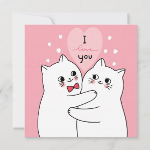 Niedliche Valentintagskarte Feiertagskarte