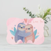 Niedliche Valentintagskarte Feiertagskarte (Stehend Vorderseite)