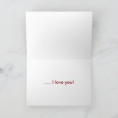 Niedliche Valentintagskarte Feiertagskarte (Innenseite)