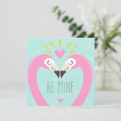 Niedliche Valentintagskarte Feiertagskarte (Stehend Vorderseite)