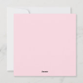 Niedliche Valentintagskarte Feiertagskarte (Rückseite)