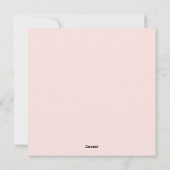 Niedliche Valentintagskarte Feiertagskarte (Rückseite)