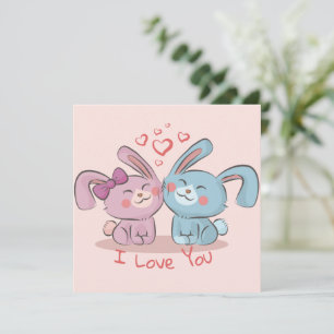 Niedliche Valentintagskarte Feiertagskarte