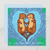 Niedliche Valentintagskarte Feiertagskarte (Vorne/Hinten)