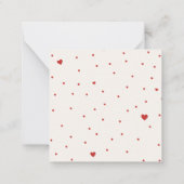 Niedliche Valentintagskarte für Kinder Mitteilungskarte (Rückseite)