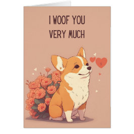 Niedliche Valentintagskarte | I Woof You