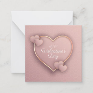 Niedliche Valentintagskarte Mitteilungskarte