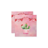 Niedliche Valentintagskarten Mitteilungskarte (Vorderseite/Rückseite Beispiel)