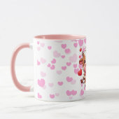 Niedliche Valentintagskuh Tasse (Links)