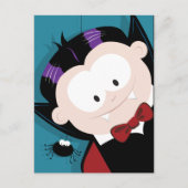 Niedliche Vampire and Spione Halloween Postkarten (Vorderseite)