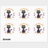Niedliche Vampire Cat Stickers (Blatt)