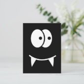 Niedliche Vampirfläche Postkarte (Stehend Vorderseite)