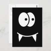 Niedliche Vampirfläche Postkarte (Vorne/Hinten)