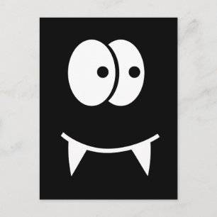 Niedliche Vampirfläche Postkarte