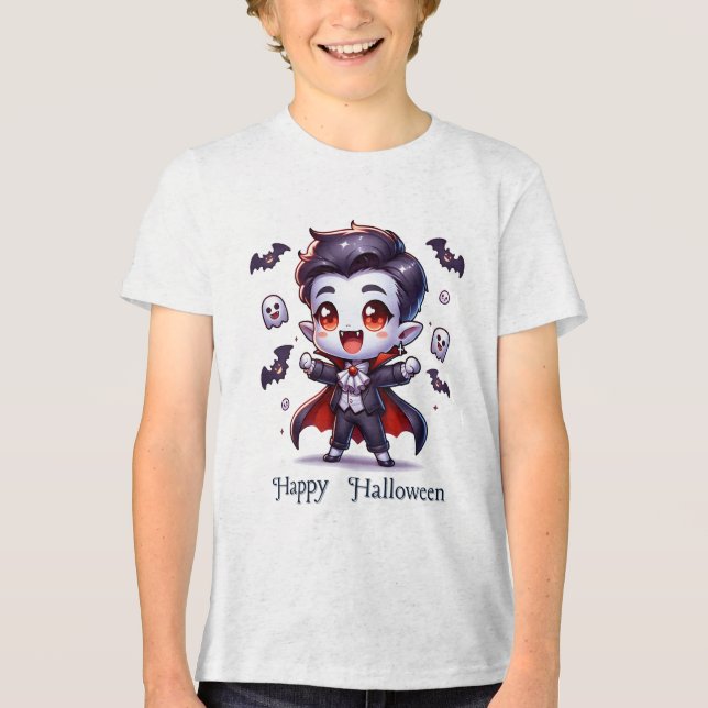 Niedliche Vampirkostüme Tri-Blend Shirt (Vorderseite)