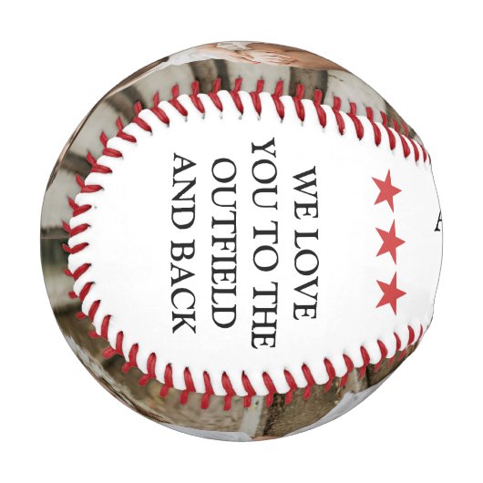 Niedliche Vatertag FotoCollage Baseball (Vorderseite Links)